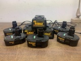 DeWalt battery and charger lot