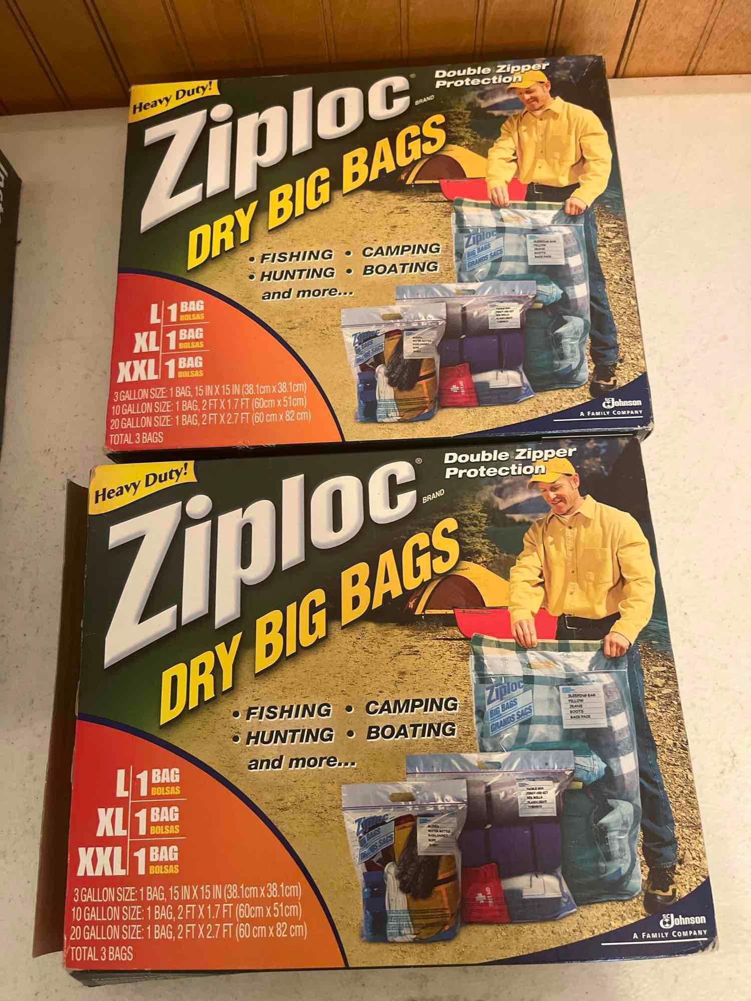 Ziploc Big Bags XXL 20 Gallon 3 Pack 2' x 2.7' Heavy