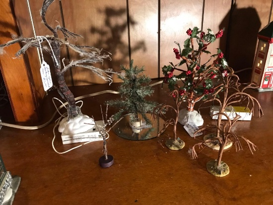 7 Trees for Christmas Village