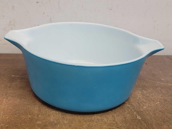 Blue Pyrex Casserole Dish