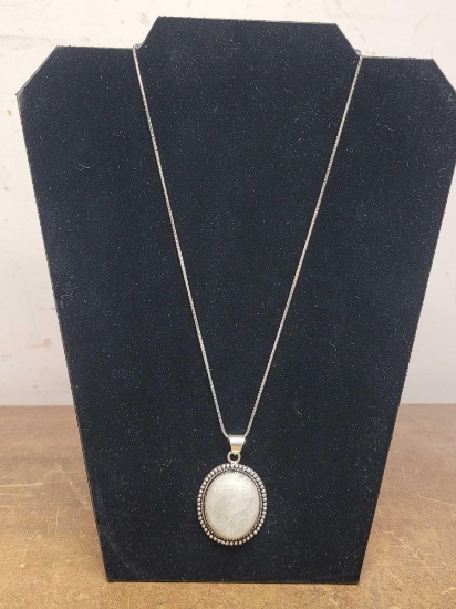 German Silver Pendant Necklace