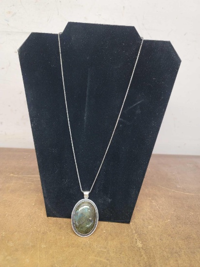 German Silver Pendant Necklace
