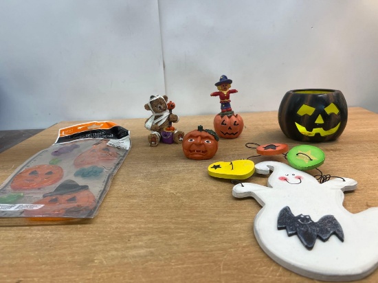 Halloween Gel Clings, Halloween Figurines, Candle Holder, Ghost Wall Hanging