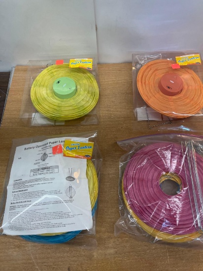 4 New Colored Paper Lanterns