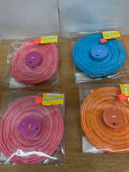 4 New Colored Paper Lanterns