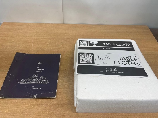 New Set of 2 Table Cloths , Book