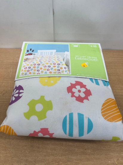 Easter Plastic Tablecloth