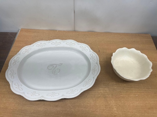 Miss Pie Collection Platter/ Ceramic Bowl