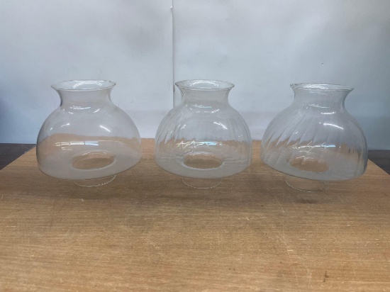 3 Glass Globes