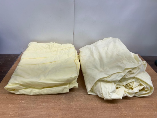 Yellow Fitted and Flat Queen Sheet Set
