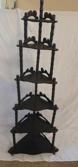 Wooden Corner Shelf