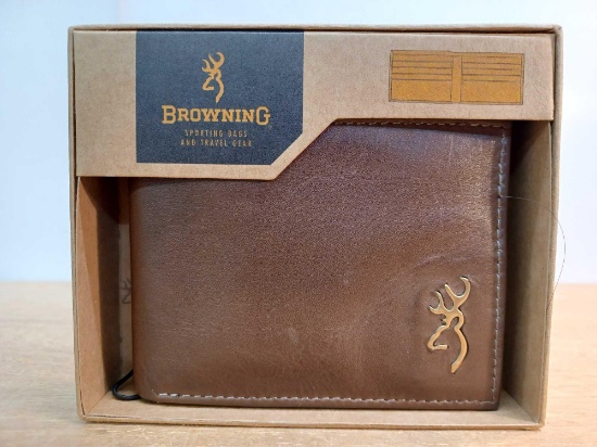 Browning Bi-Fold Leather Wallet