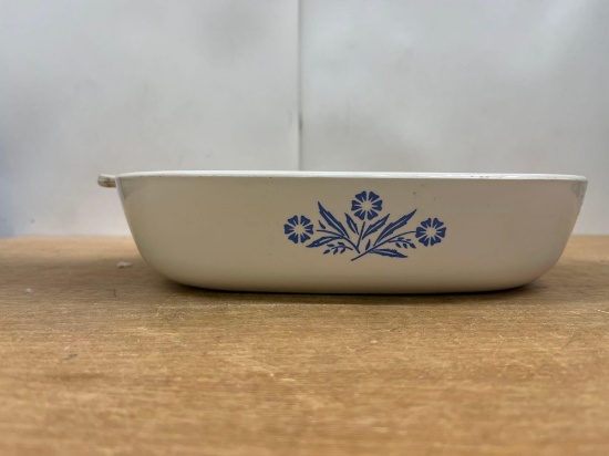 Corning Ware Blue Corn Flower Casserole Dish
