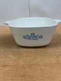 Corning Ware Blue Corn Flower Casserole Dish