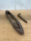 Metal Railroad Spike / Wooden Shuttle