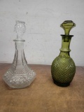 2 Glass Decanters