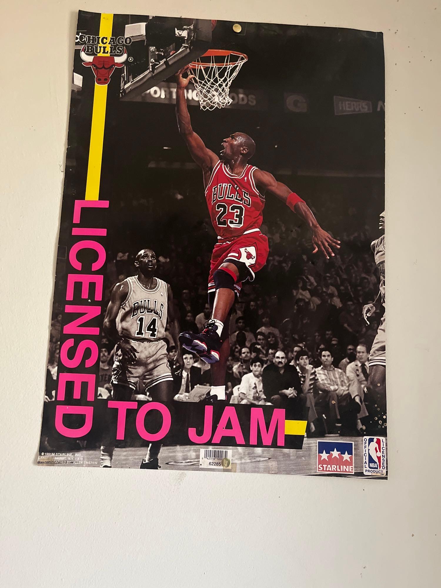 Michael Jordan Licensed To Jam Poster | Proxibid