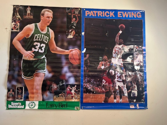 NBA Sports Illustrated Boston Celtics Larry Bird / Patrick Ewing Posters