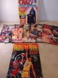 1978 Drive Yourself Crazy Annual Idiot Issue, 1991 Michael and Magic Poster Book, 7 WWF Magazines