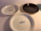 2 Corning Ware Pie Dishes and 1 Pottery Pie Dish