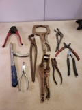 4 Way Crimp Tool, J-Clip Pliers, Locknut Wrench, leather Hole Punch, Vise Grip, etc.