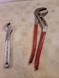 Straight Jaw Pliers and Universal Wrench
