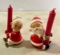2 Christmas Candle Holder