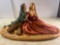 Ceramic Man and Woman Sitting