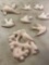 8 Ceramic Birds