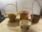 4 Wicker Planters