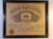 Framed Western Conservatory Certificate of Graduation