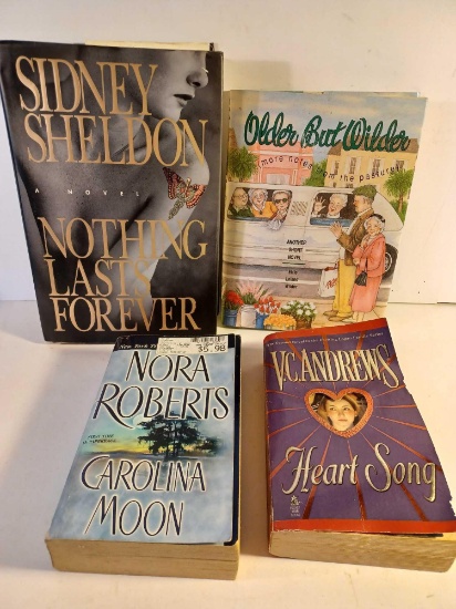 2 Hardback Books and 2 Paperback Books