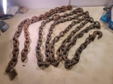 One 12.5 Ft Chain with Hooks and One 6 Ft Chain