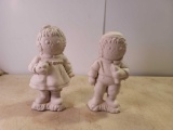 Ceramic Raggedy Anne and Andy Figurine