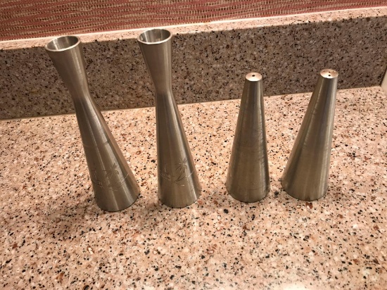 Selangor Pewter Made in Malaya ,Salt & Pepper Shackers