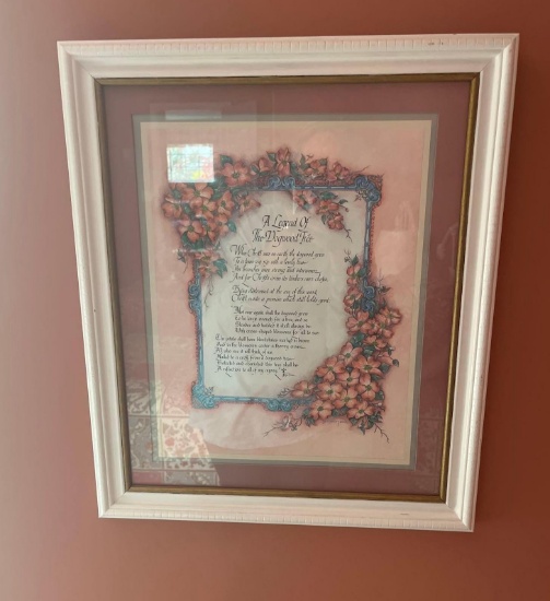 White Plastic Framed Print Picture