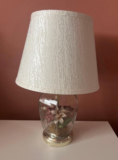 Glass Table Lamp with Shade