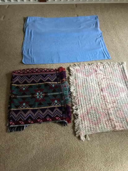 2 Throws and Small Blanket