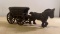 Vintage Metal Horse and Carriage