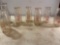 6 Vintage Pet Glass Milk Bottles and 1 Milk Bottle
