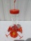 Glass Hummingbird Feeder