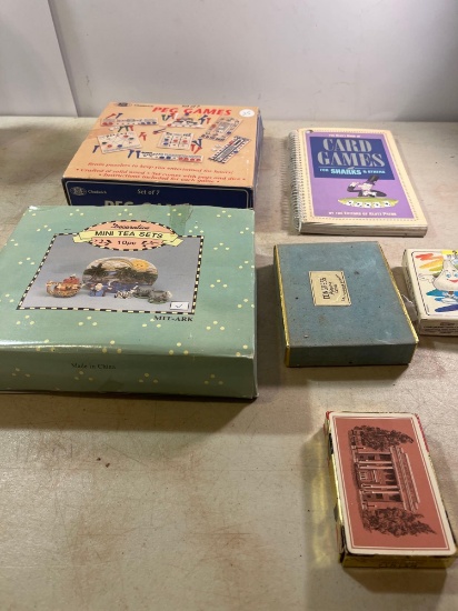 Peg Games, Mini Tea Sets, Card Games, Playing Cards