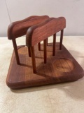 Wooden Napkin and Salt / Pepper Holder