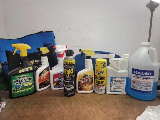 Car Cleaners, Weed killer, And Carrying Cases