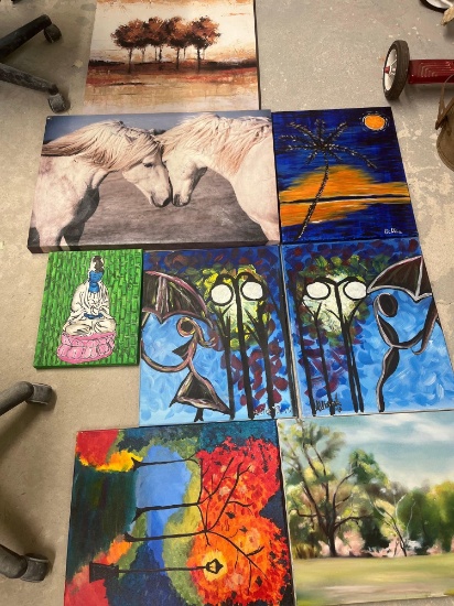 6 Canvas Painting/ 2 Canvas Prints