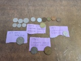17 Foreign Coins