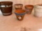 Wooden Planter , 5 Ceramic Planter