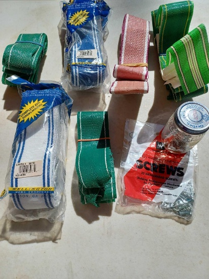 2 Webbing Kits, Webbing, and Screws