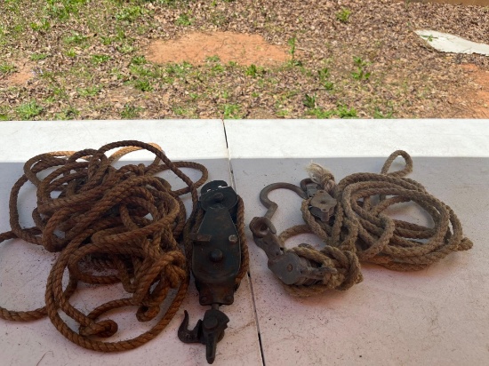 40ft Rope with Pulley/ 15ft Rope with Pulley