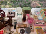 Misc Lot, Lantern, Eraser, Sponges, Wires, Etc